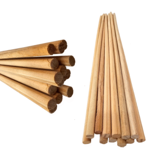 Palo Madera Vara Redonda Gruesa 6mm 120 cm 1kg