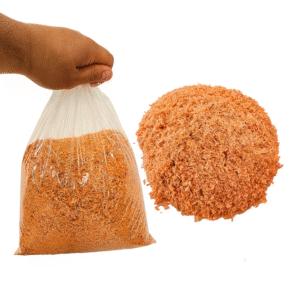 Aserrín Pintado Bolsa 500 gramos Color naranja (1 kg)