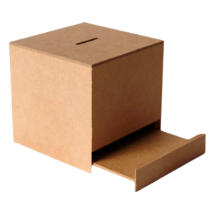 Alcancia De Madera Cubo Mdf 12 piezas