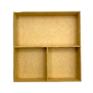 Charola Madera Mdf Tipo Arenero Natural