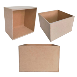 Caja De Madera Para Regalo Mdf Pequeña Sin Pintar 11*11*7 Cm