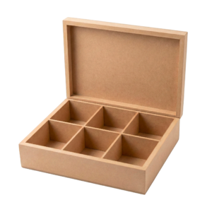 Caja De Madera Para Te 6 Divisiones 12 pzs