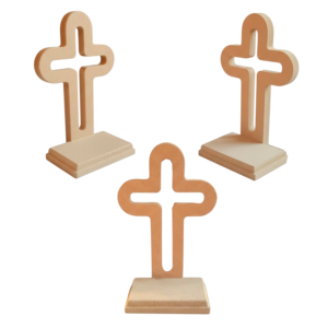Cruz Con Pedestal Mdf, Recuerdos De Primera Comunión Y Mas