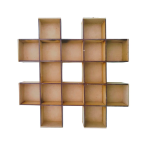 Símbolo hueco MDF, decoración #