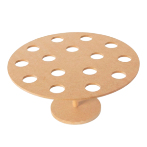 Base Para Conos, 15 Hoyos, Madera Mdf Mesa De Dulces