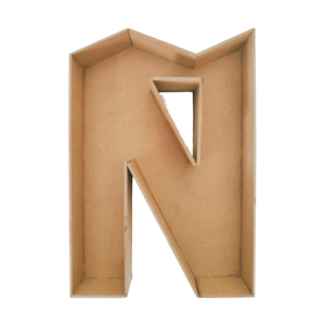 Letra hueca Ñ MDF caja para regalo 3cmx25cmx3mm