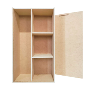 caja portabotellas con división