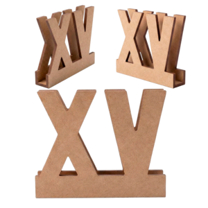 Servilletero Xv Años, Mdf, Recuerdo De Fiestas 12 PZS