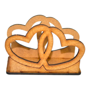 Servilletero Enlazado Mdf, Recuerdos De Boda 12 Pz